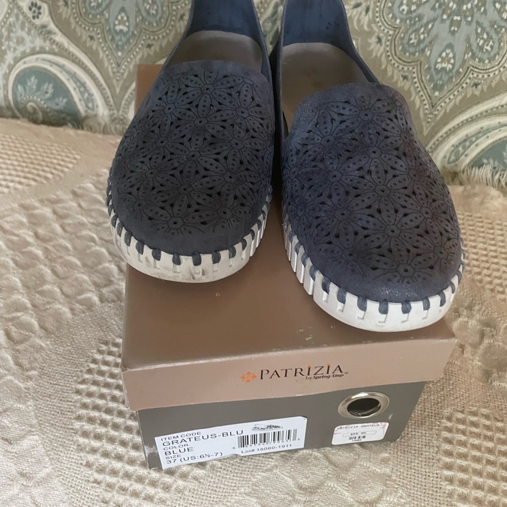 Patricia Grateus blueish metallic flats. Like brand new. Worn twice.